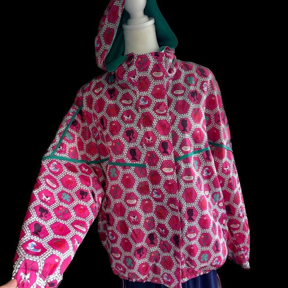 Pretty in Pink Womens Windbreaker Hooded Jacket NWT Size Small-Medium - Picture 7 of 16